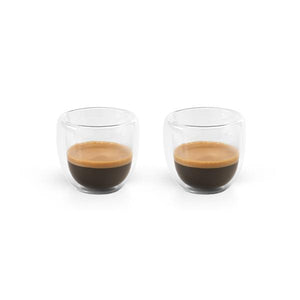 Reklamni set od dvije staklene šalice za espresso, 90ml | Poslovni pokloni