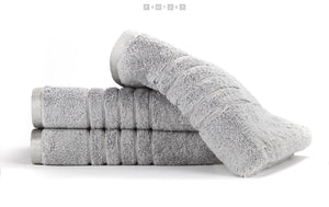 Promotivni luksuzni ručnik Brilliant 600g/m2, srebrne boje