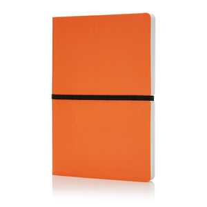 Reklamni notes / bilježnica A5 narančaste boje Deluxe | Poslovni pokloni
