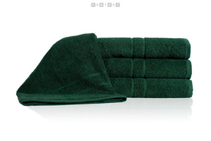Promotivni ručnik Quality 400g/m2, 50x100 cm, tamno zelene boje | Poslovni pokloni