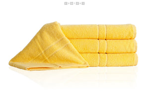Promotivni ručnik Quality 400g/m2, 50x100 cm, žute boje | Poslovni pokloni