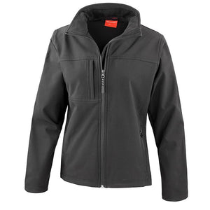 Promotivna ženska klasična softshell jakna, 320gsm, crne boje | Poslovni pokloni