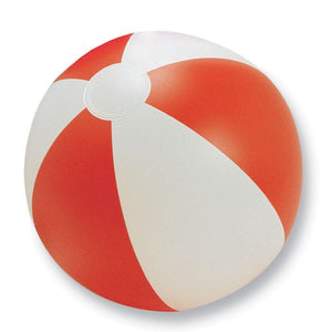 Promotivna dvobojna lopta za plažu, crvene boje | Poslovni pokloni