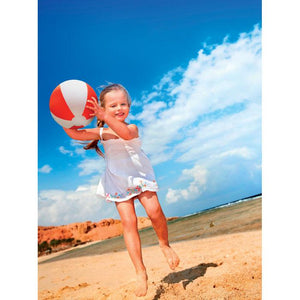 Reklamna dvobojna lopta za plažu, crvene boje | Poslovni pokloni