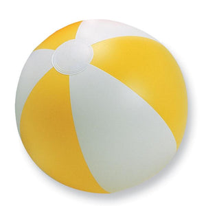 Promotivna dvobojna lopta za plažu, žute boje | Poslovni pokloni