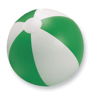 Promotivna dvobojna lopta za plažu, zelene boje | Poslovni pokloni