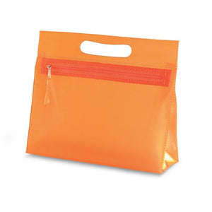 Promotivna prozirna kozmetička torbica narančasta | Poslovni pokloni  | Promo pokloni