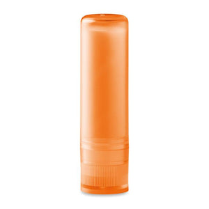 Promotivni prirodni balzam za usne u transparentnoj kutijici, narančaste boje | Poslovni pokloni