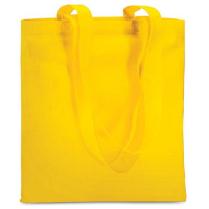 Promotivna Netkana vrećica za kupnju s dugim ručkama žuta | Poslovni pokloni | Promo pokloni