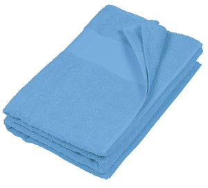 Poslovni pokloni | Promo pokloni | Promotivni pamučni ručnik, 50x100cm, azurno plave boje