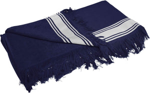 Poslovni pokloni | Promo pokloni | Promotivni ručnik fouta, 100x180cm, navy plave boje