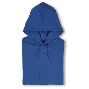 Promotivna PVC kabanica / pončo s kapuljačom, plave boje | Poslovni pokloni