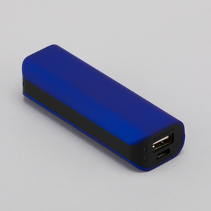 Promo prijenosna baterija / powerbank TRIO, 2600mAh, navy plave boje | Poslovni pokloni