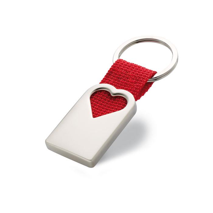 Metalni privjesak za ključeve s motivom srca