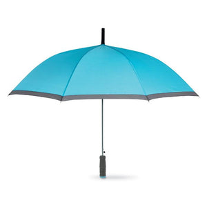 Poslovni pokloni | Promo pokloni | Reklamni kišobran s EVA ručkom 23" za tisak logotipa, tirkizne boje