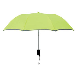 Poslovni pokloni | Promo pokloni | Promotivni reflektirajući kišobran auto 21" za tisak logotipa, neon zelene boje