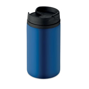 Promotivna dvoslojna nepropusna šalica, 250 ml, plave boje | Poslovni pokloni