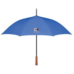 Promotivni kišobran 23” s automatskim otvaranjem, royal plave boje, s tiskom loga | Poslovni pokloni
