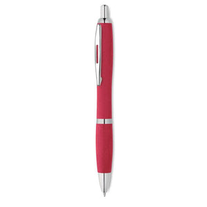 Promotivna kemijska olovka eko za tisak loga, crvene boje | Poslovni pokloni