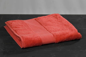 Poslovni pokloni | Promo pokloni | Promotivni ručnik pamučni, 100x150cm, coralette crvene boje