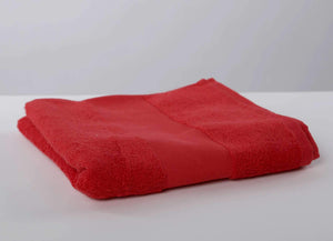 Poslovni pokloni | Promo pokloni | Promotivni ručnik budget, 70x140cm, crvene boje