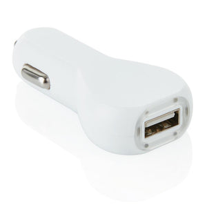 Promotivni USB punjač za auto bijeli | Poslovni pokloni | Promo pokloni