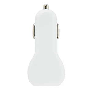 Promotivni USB punjač za auto bijeli sa tiskom logotipa | Poslovni pokloni | Promo pokloni
