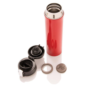 Reklamna boca sa jednostavnim vakuum zaključavanjem crvena sa tiskom logotipa | Poslovni pokloni | Promo pokloni