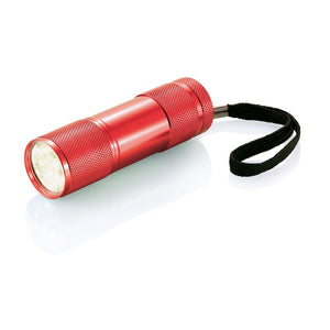 Reklamna aluminijska LED svjetiljka crvena | Poslovni pokloni | Promo pokloni