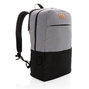 Reklamni ruksak za laptop s USB-om & RFID zaštitom | Poslovni pokloni