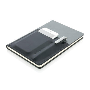 A5 promotivni notes / bilježnica sa džepom za mobilni telefon, kemijsku olovku i dokumente