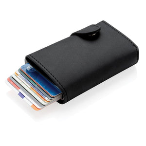 Promotivni novčanik od PU materijala s aluminijskim RFID držačem kartica | Poslovni pokloni