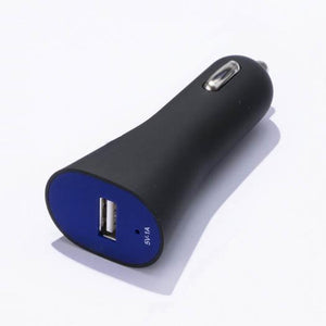 Promotivni USB auto punjač RUBBY, navy plave boje | Poslovni pokloni