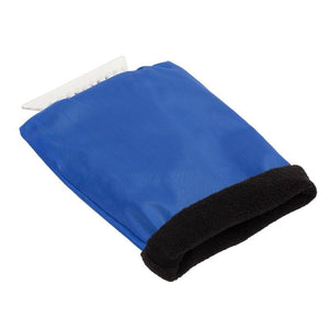 Promotivna strugalica za led s rukavicom od flisa, plave boje | Poslovni pokloni