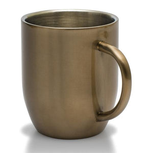 Promo metalna šalica od nehrđajućeg čelika, 380 ml, zlatne boje | Poslovni pokloni